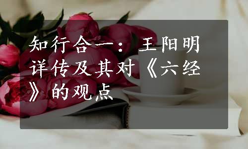 知行合一：王阳明详传及其对《六经》的观点