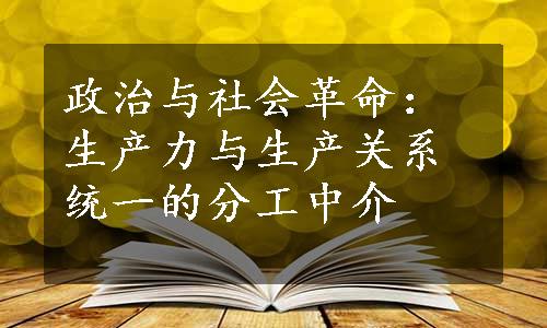 政治与社会革命：生产力与生产关系统一的分工中介