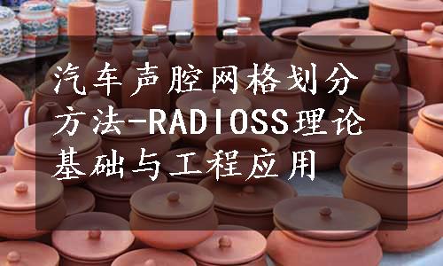 汽车声腔网格划分方法-RADIOSS理论基础与工程应用