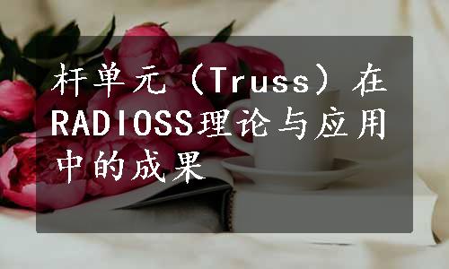 杆单元（Truss）在RADIOSS理论与应用中的成果