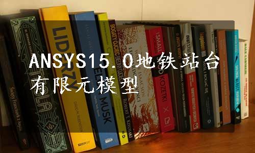 ANSYS15.0地铁站台有限元模型