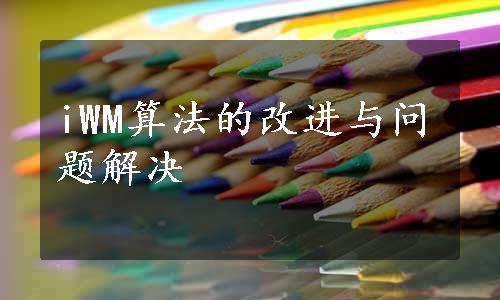 iWM算法的改进与问题解决