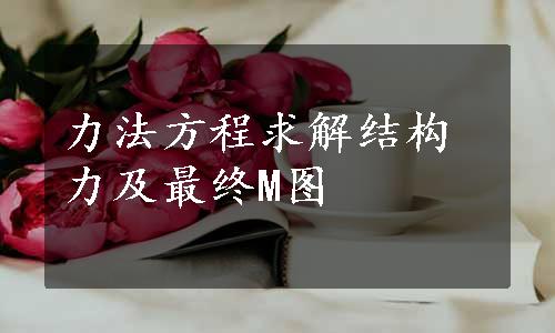 力法方程求解结构力及最终M图