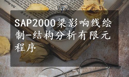 SAP2000梁影响线绘制-结构分析有限元程序