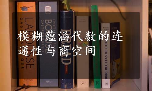 模糊蕴涵代数的连通性与商空间