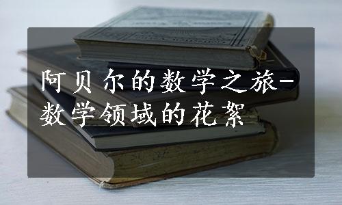 阿贝尔的数学之旅-数学领域的花絮