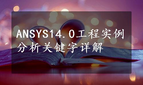 ANSYS14.0工程实例分析关键字详解