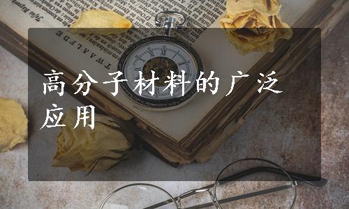 高分子材料的广泛应用