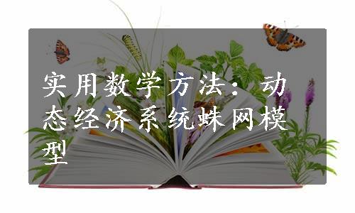 实用数学方法：动态经济系统蛛网模型