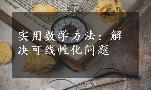 实用数学方法：解决可线性化问题