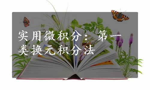 实用微积分：第一类换元积分法