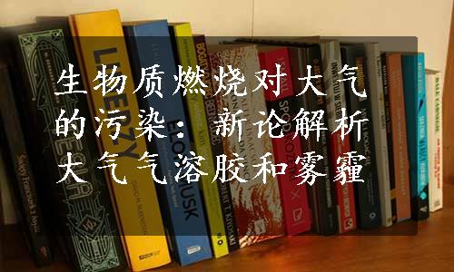 生物质燃烧对大气的污染：新论解析大气气溶胶和雾霾