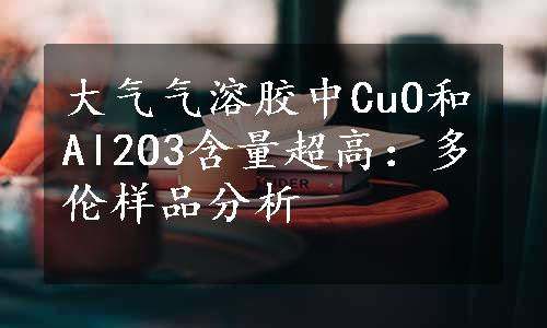 大气气溶胶中CuO和Al2O3含量超高：多伦样品分析