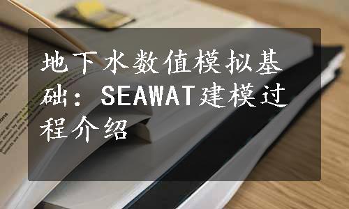 地下水数值模拟基础：SEAWAT建模过程介绍