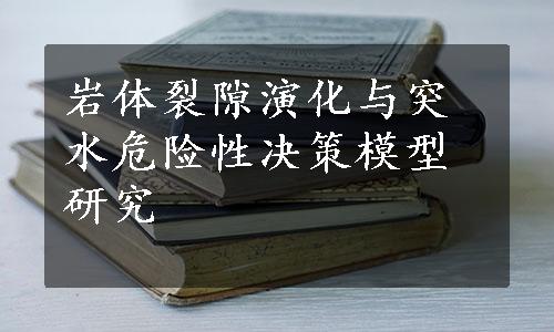 岩体裂隙演化与突水危险性决策模型研究