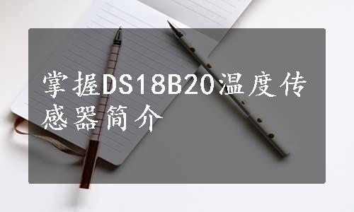 掌握DS18B20温度传感器简介