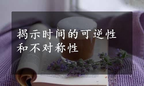 揭示时间的可逆性和不对称性