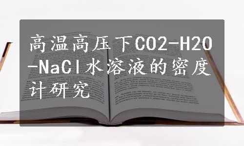 高温高压下CO2-H2O-NaCl水溶液的密度计研究