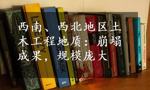 西南、西北地区土木工程地质：崩塌成果，规模庞大