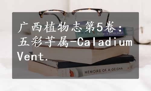 广西植物志第5卷：五彩芋属-CaIadiumVent.