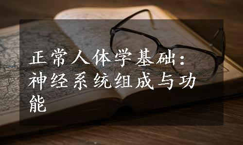 正常人体学基础：神经系统组成与功能