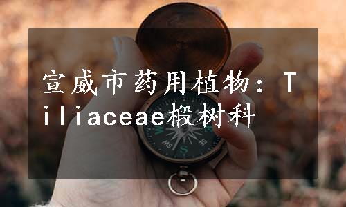 宣威市药用植物：Tiliaceae椴树科