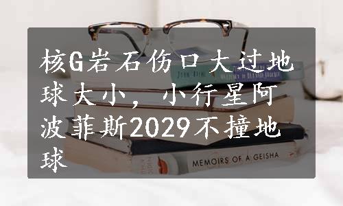 核G岩石伤口大过地球大小，小行星阿波菲斯2029不撞地球