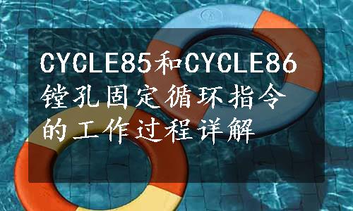 CYCLE85和CYCLE86镗孔固定循环指令的工作过程详解