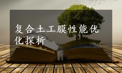 复合土工膜性能优化探析