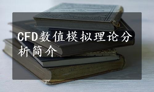 CFD数值模拟理论分析简介