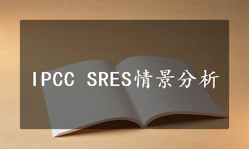 IPCC SRES情景分析