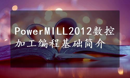 PowerMILL2012数控加工编程基础简介