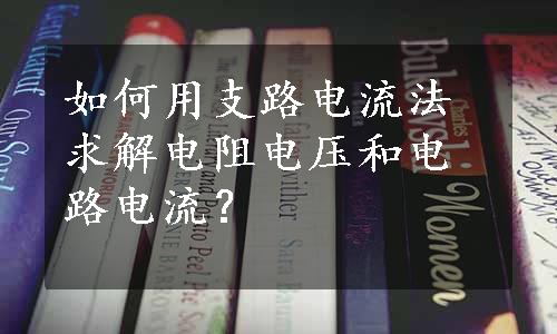 如何用支路电流法求解电阻电压和电路电流？