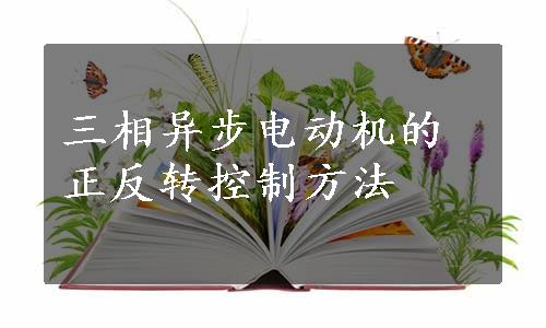 三相异步电动机的正反转控制方法