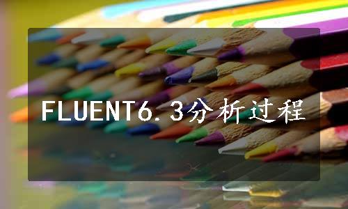 FLUENT6.3分析过程