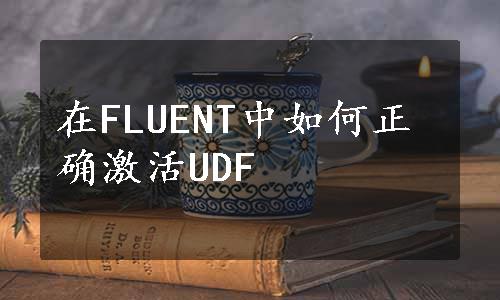 在FLUENT中如何正确激活UDF