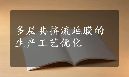 多层共挤流延膜的生产工艺优化