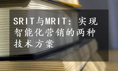 SRIT与MRIT：实现智能化营销的两种技术方案