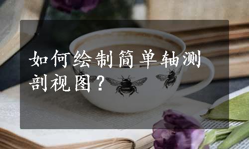 如何绘制简单轴测剖视图？