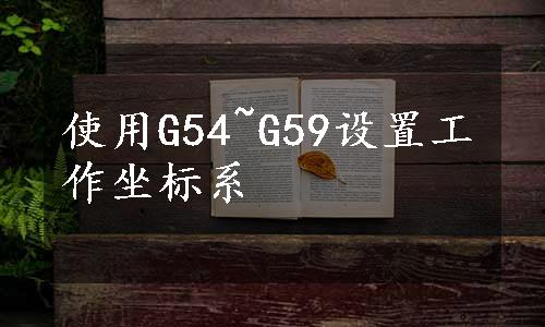 使用G54~G59设置工作坐标系