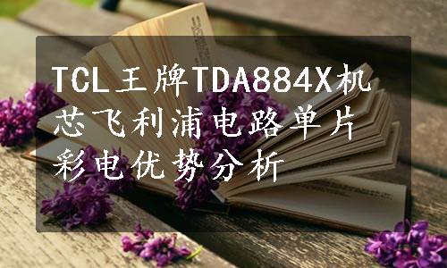 TCL王牌TDA884X机芯飞利浦电路单片彩电优势分析