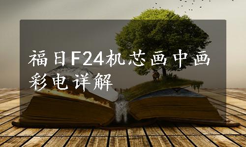 福日F24机芯画中画彩电详解