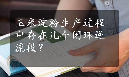 玉米淀粉生产过程中存在几个闭环逆流段？