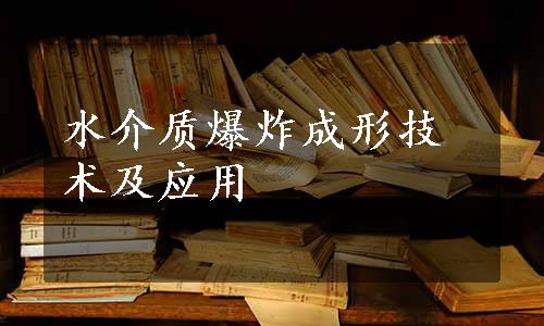 水介质爆炸成形技术及应用