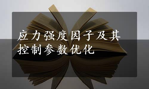 应力强度因子及其控制参数优化