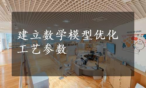 建立数学模型优化工艺参数