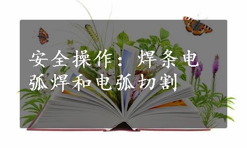 安全操作：焊条电弧焊和电弧切割