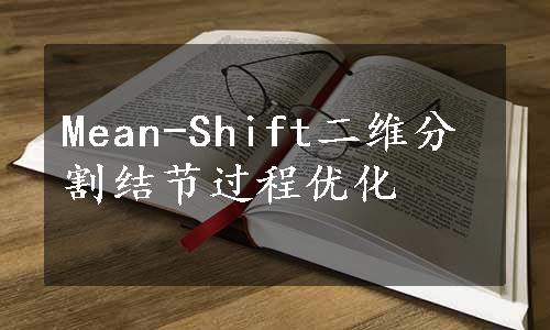 Mean-Shift二维分割结节过程优化