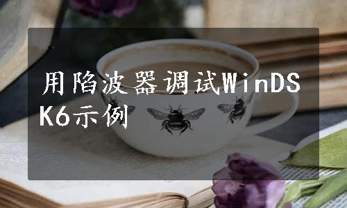 用陷波器调试WinDSK6示例