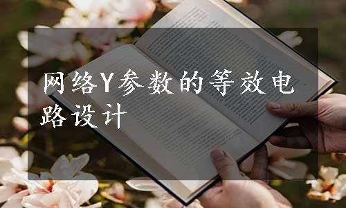 网络Y参数的等效电路设计